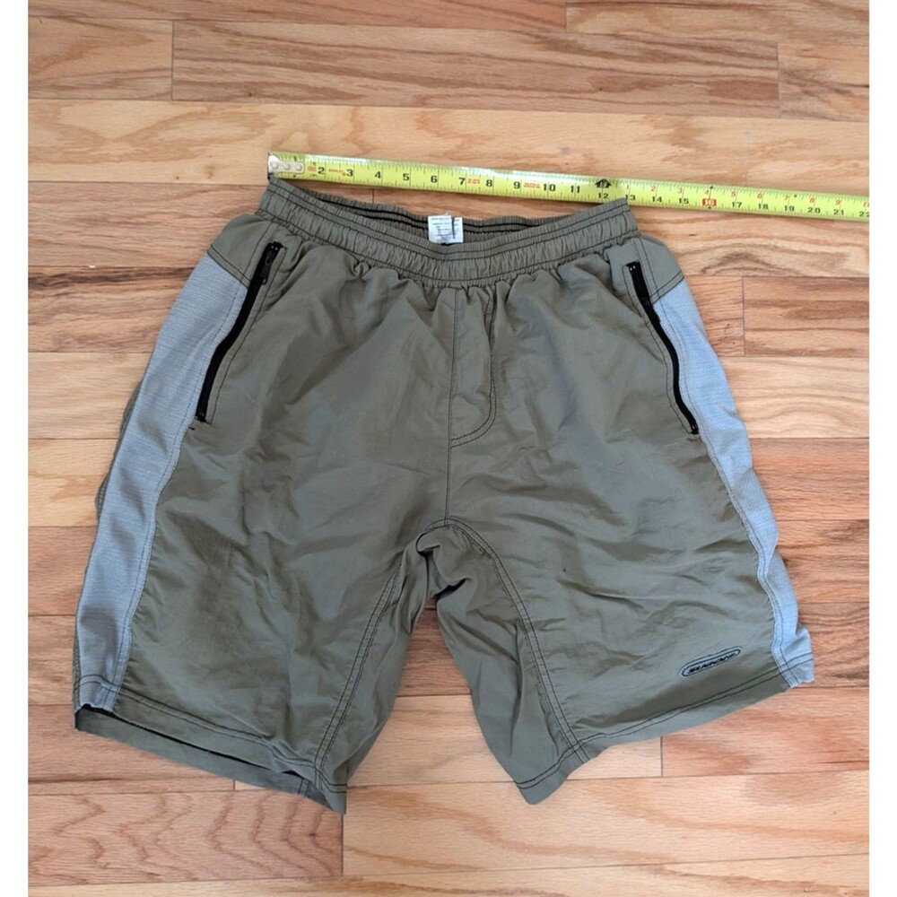 Vintage Sugoi Mountain Biking Shorts Olive Green XL Chamois Lined Made in Canada